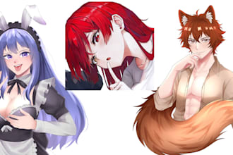 create custom anime pfp or character avatar for your twitch or discord profile