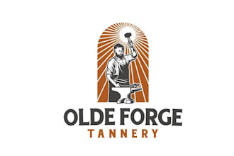 design forge tannery logo that rustic craftsmanship