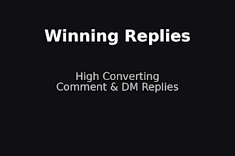 write high converting comment replies and dm responses that get sales