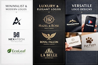 design modern minimalist logo for your business