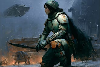 create star wars and sci fi illustration
