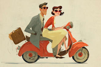 make retro and vintage illustration