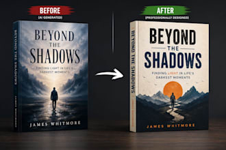 convert ai generated book cover to print ready  paperback hardcover dust jacket