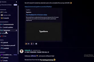 build discord bots by nodejs python with database integration and auto workflow