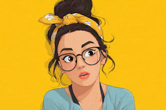 draw cute cartoon portrait