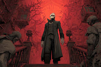 create disturbing horror character designs and macabre dark art concepts