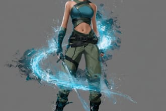 draw your characters and fanart in semi realistic art
