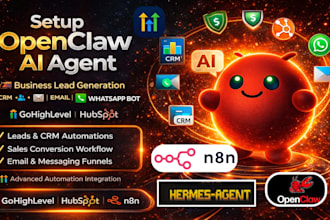 setup openclaw nemoclaw hermes ai agent lead generation email crm automation ghl