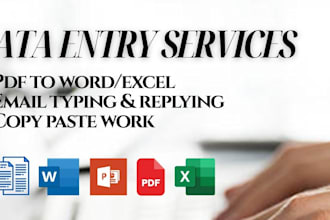 provide data entry services