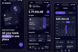 develop fintech app, wallet app, finance app, loan app or fintech website