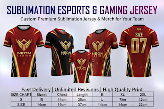 design professional sublimation esports and gaming jersey soccer jersey for you