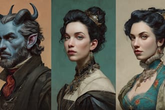 make a realistic or fantasy portrait