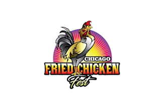 design fun fried chicken street festival logo