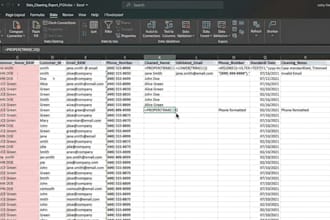 clean, format, merge, deduplicate, split excel data