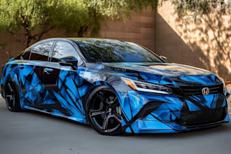 design branding car wrap, vehicle wrap, truck wrap and