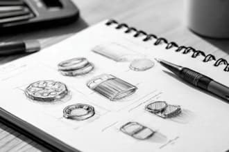 create hand drawn product sketch