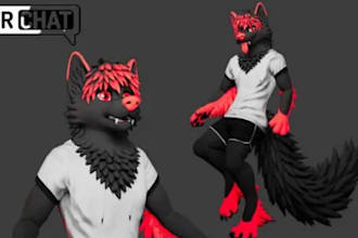do vrchat furry avatar 3d vrchat avatar fursona vrc furry nsfw avatar vr