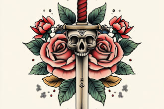create  unique traditional, mandala, polynesian tattoo design