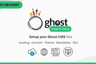 setup a self hosted ghost cms website blog website ghost newsletter substack