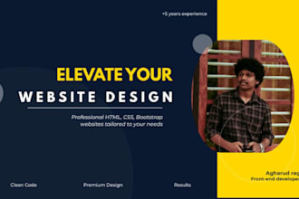 build responsive frontend design that elevate your website