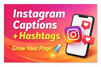 write engaging instagram captions with hashtags