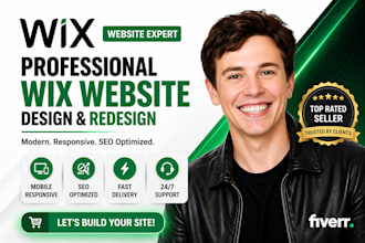design wix website, wix website redesign, wix expert