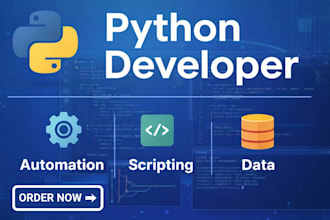 do python projects, tasks, assignments and develop applications