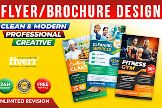 create creative party flyer, cooperate flyer, food flyer