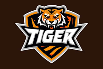 design awesome angry tiger logo just in 12 hours