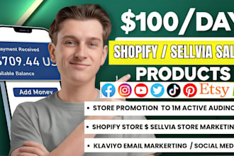 generate 80k sellvia sales sellvia marketing shopify marketing klaviyo marketing