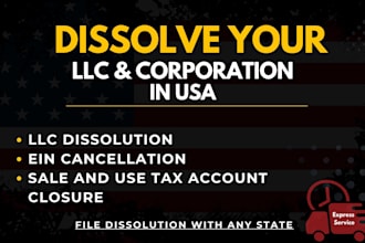 close or dissolve llc, file articles of dissolution, and cancel ein