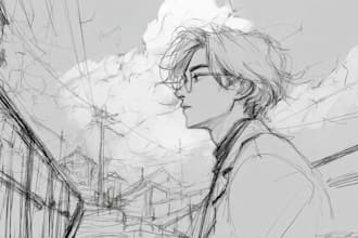 sketch anything or concept into anime style