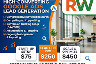 setup and manage high converting google ads lead generation campaigns