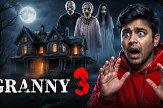 design horror youtube thumbnail scary dark style