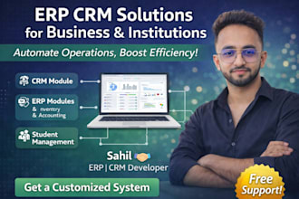 build erp CRM software for institution,business and startups