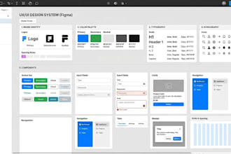 design UI UX system in figma