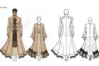 create fashion illustration from your outfit or design