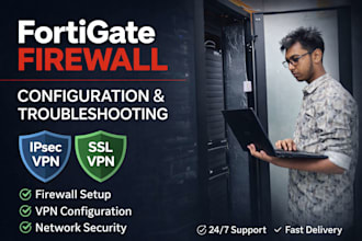 configure and troubleshoot fortigate firewall by expert