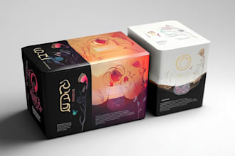 illustrate luxury and minimal packaging design