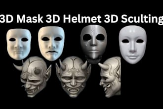 sculpt custom printable 3d cosplay armor cosplay creation 3d anime mask helmet