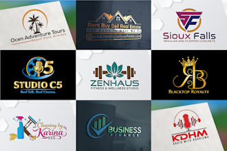 design a premium modern minimalist custom logo for your business