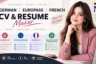 make german europass french cv resume maker build job application cover letter