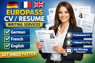 make german europass french cv resume maker build job application cover letter
