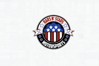 design classic excellent new logo for bars stars motorsports
