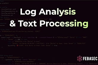 write custom bash scripts for log analysis and text processing