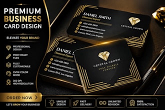 design stunning, professional business cards
