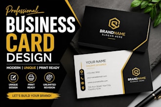 design stunning, professional business cards