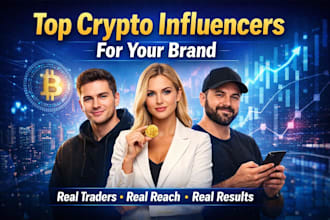 recruit top successful crypto traders and influencers to promote your brand