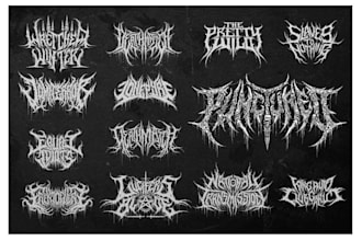 design you a brutal death metal, slamming, deathcore logo