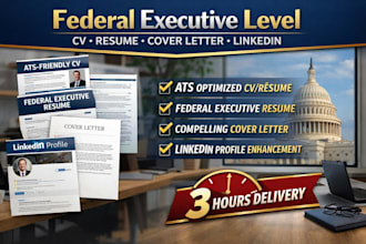 create ats friendly cv federal executive resume writing cover letter linkedin uk